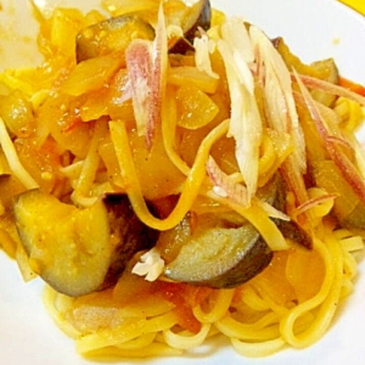 ナスとトマトの夏パスタ